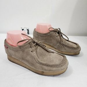 Vintage Clarks Originals Wallabees Women's Size 7.5 Shoes Beige Suedel Moccasins